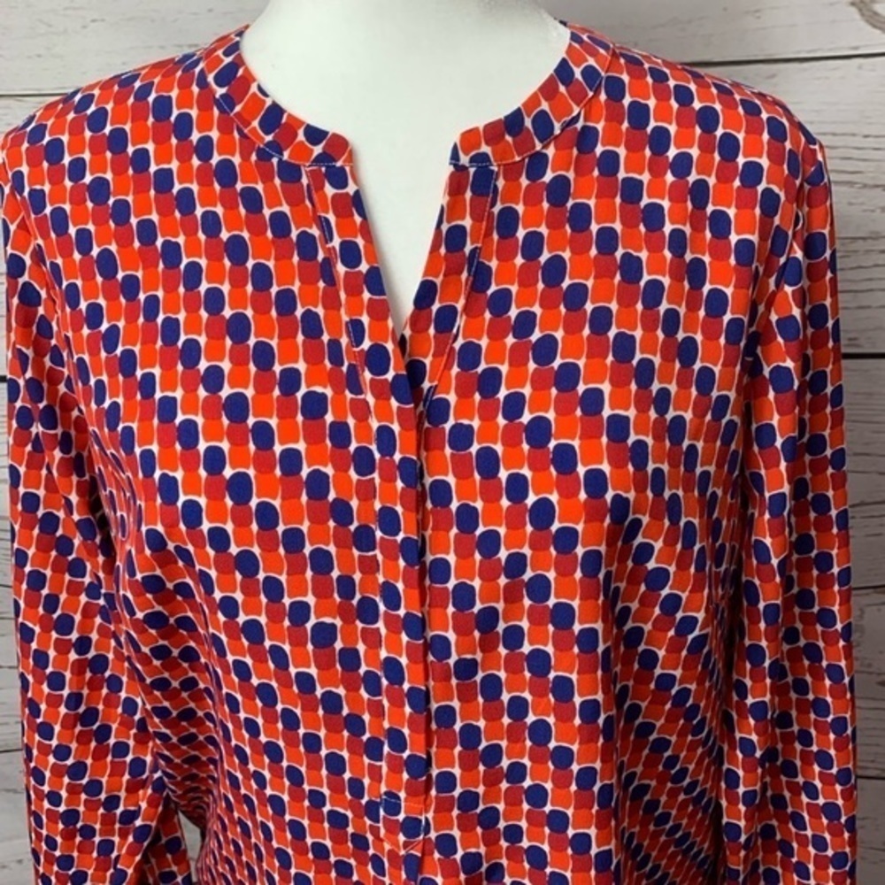 Nwot Talbots Polka-Dot Print Button Down Top - image 2